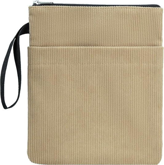 DSIUE Book Sleeve, Book Covers for Paperbacks with Zipper, Book Lover Gifts