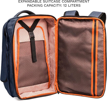 Knack Series 1 Laptop Backpack Fits up to 15 Inch - Knack Bags Carry-On Backpack, TSA Approved, Expandable Travel Backpacks With 3 Day Outfit Capacity (Indigo Blue, Medium)