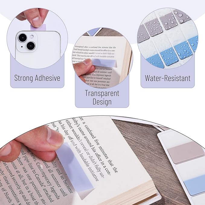 Mr. Pen- Sticky Index Tabs, 360 Pcs, Pastel Sticky Tabs for Notebooks, Page Markers, Page Tabs for Binders, Page Tabs Sticky Tabs for Books, Notebook Tabs, Book Sticky Tabs for Notebooks