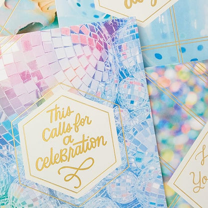 Hallmark Birthday Cards Assortment, Disco Party (16 Cards with Envelopes)