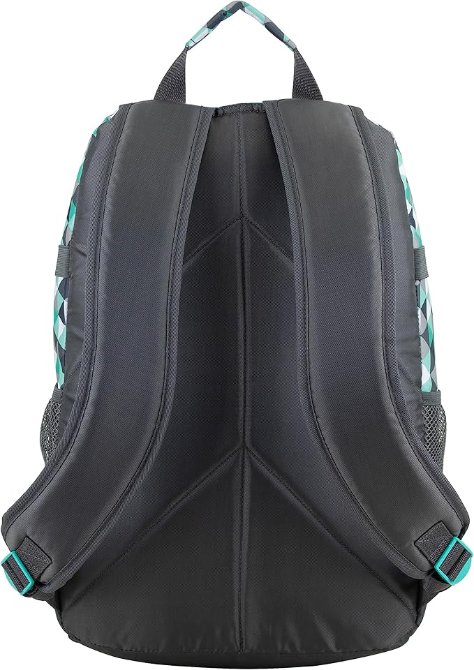 FUEL Hiking Backpack for Women Men Terra Sport, Travel, College, Gym, Work with Laptop Sleeve, Bungee, 18 Inches, Blue Diamond Crystal