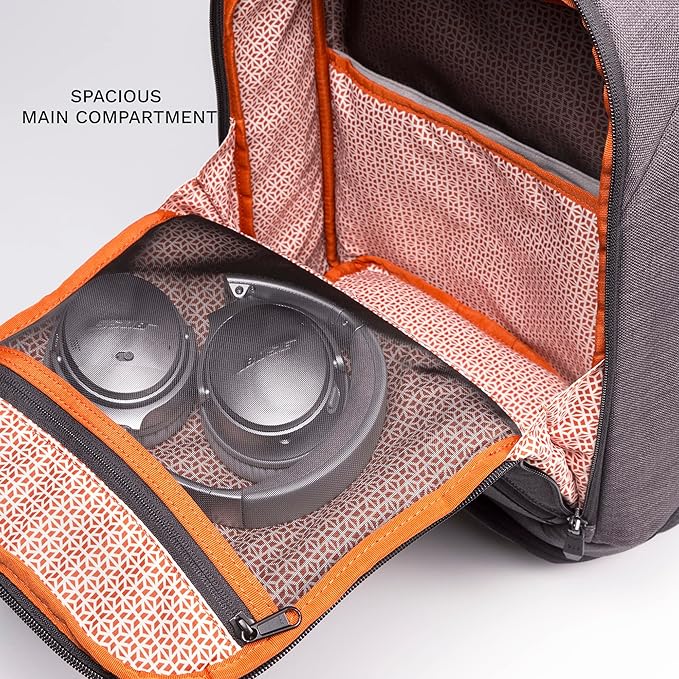 Knack Series 1 Laptop Backpack Fits up to 17 Inch - Knack Bags Carry-On Backpack, TSA Approved, Expandable Travel Backpacks With 4 Day Outfit Capacity (Savile Gray, Large)