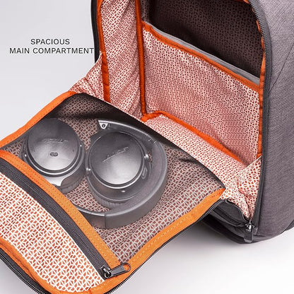 Knack Series 1 Laptop Backpack Fits up to 17 Inch - Knack Bags Carry-On Backpack, TSA Approved, Expandable Travel Backpacks With 4 Day Outfit Capacity (Savile Gray, Large)