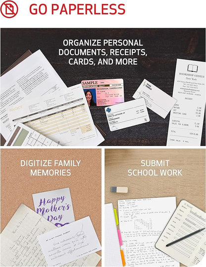 Canon imageFORMULA R10 Portable Document Scanner, 2-Sided Scanning with 20 Page Feeder, Easy Setup for Home or Office, Includes Software, (4861C001)