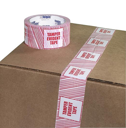Aviditi Tape Logic, "Tamper Evident" Printed Security Packing Tape, 3 Inch x 110 Yards, 2.5 Mil Thick, for Identification of Tampered Packages (24 Rolls)
