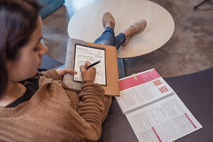 Rocketbook Smart Reusable Notebook, Flip Letter Size Spiral Notebook, Lunar Winter, (8.5" x 11")