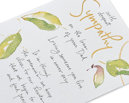 American Greetings Sympathy Card for Loss of Father (Never Easy)