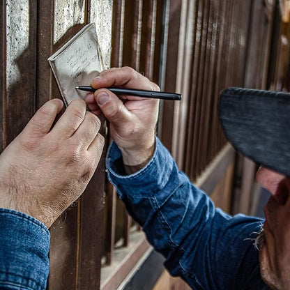 Fisher Space Pen Military Cap-O-Matic Space Pen, Ballpoint, Black Ink, Non-Reflective, Brass, Matte Black