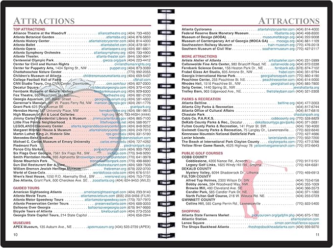 2025 Datebook & City Themed Planner – Resource Guide with Daily, Weekly & Monthly Views – 3-Year Reference Calendar - Multi-Purpose Travel Notebook Guide & Adventure Diary (Atlanta '25)