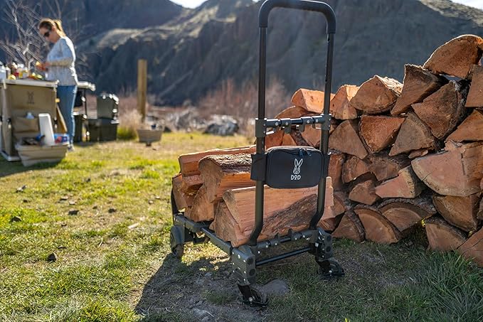DOD Camp Barrow – Folding Hand Truck Dolly - Upto 260 lbs Capacity Handtruck - Adjustable Luggage Cart - Collapsible Cart - Foldable Cart with Wheels for Camping, Travel, Picnic