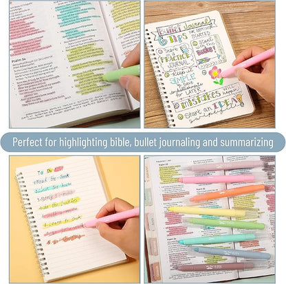 Mr. Pen- Gel Highlighters, 8 Pack Assorted Colors, No Bleed, Bible Markers