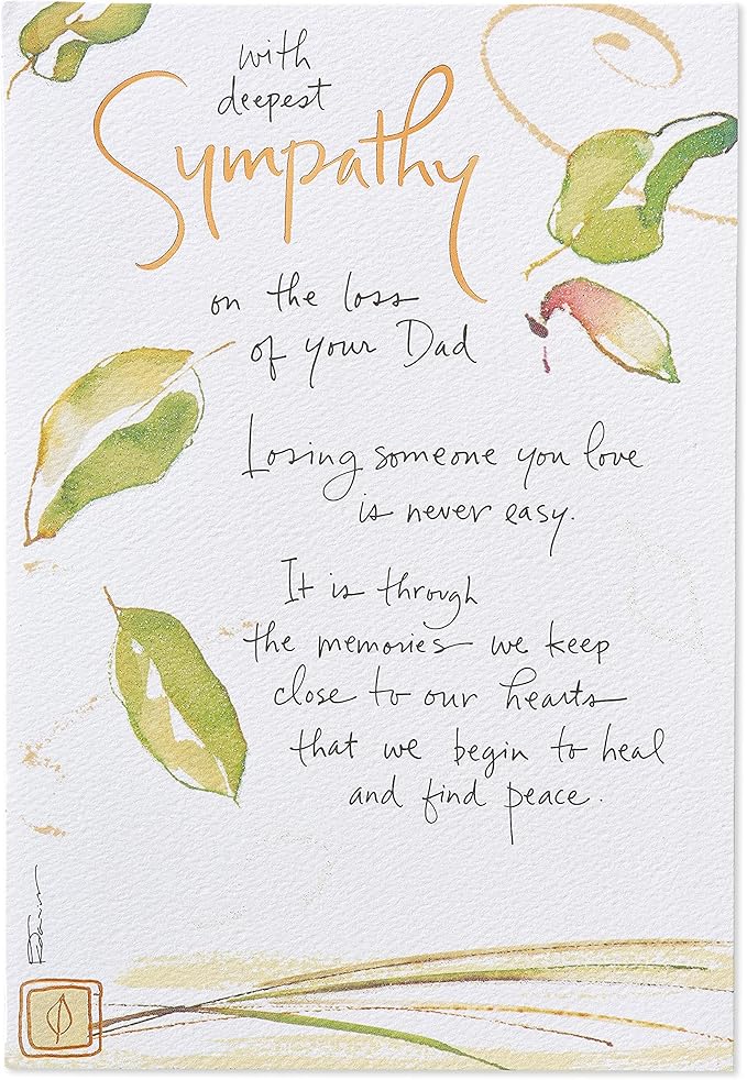 American Greetings Sympathy Card for Loss of Father (Never Easy)