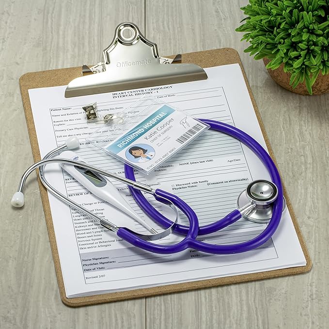 Officemate Recycled Wood Clipboards, 6 Inch Clip, 12 Pack Clipboards, Letter Size (9 x 12.5 Inches), Brown (83712)