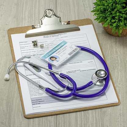 Officemate Recycled Wood Clipboard, Letter Size, 9" x 12.5" with 6" Clip, 3 Pack (83133),Brown