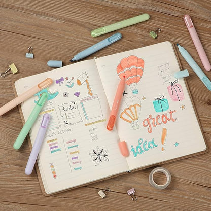 Mr. Pen- Aesthetic Highlighters, 8 Pack, Chisel Tip, Pastel Colors, Cute Highlighters Assorted Colors, Cute Highlighters for School Highlighters, Highlighter Set, Pastel Highlighters