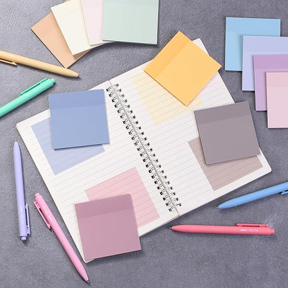 Mr. Pen- Transparent Sticky Notes, 3”x3”, Dreamy Pastel, 12 Pads, 600 Sheets, See Through Sticky Notes, Bulk Sticky Notes Transparent, Translucent Sticky Notes, Clear Transparent Sticky Notes Clear