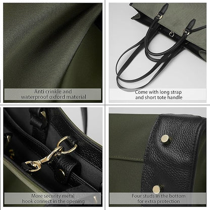 DORIS&JACKY Large Briefcase Tote Bag For Women 15.6 Inch Laptop Work Shoulder Purse And Office Business Handbags