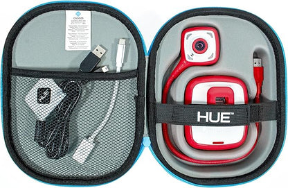 HUE HD Pro Flexible USB Video and Document Camera/Visualiser (Red Camera with White Carry Case)