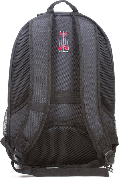 Dejuno Commuter Backpack Checkpoint-Friendly Laptop Pocket, Black, 15.6-Inch