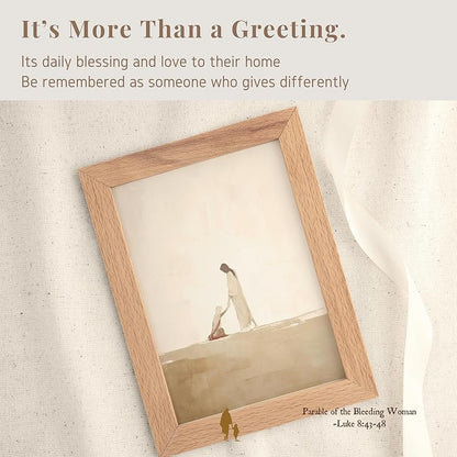 Christian Greeting Cards Set of 6 with Envelopes | Scripture Keepsake Cards, Frameable Bible Verse Art Prints, Inspirational Faith-Based Gifts for Women & Men (5"x7" Faithful Best-Seller Set)