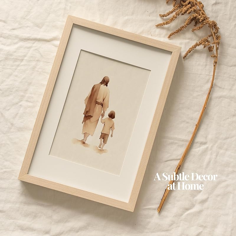 | The Way He Leads | Christian Greeting Cards Set of 6 with Envelopes | Scripture Biblical Cards, Jesus Decor Christian Gifts for Women, Religious Gifts Christian Décor (5"x7")