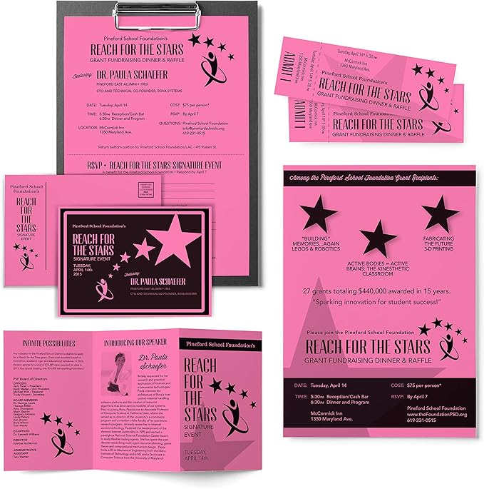 Astrobrights Mega Collection, Colored Cardstock, Neon Pink, 320 Sheets, 65 lb/176 gsm, 8.5" x 11" - MORE SHEETS! (91681)