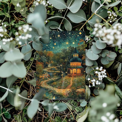 Blank Cards with Envelopes All Occasion,Whimsical Watercolor illustration Design Blank Greeting Cards 4x6,40Pack -Blank Greeting Cards,Note Cards with Matching Peel-and-Seal Rustic Envelopes