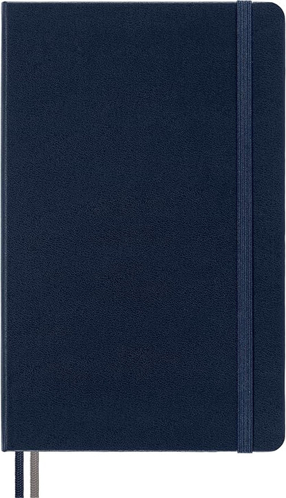 Moleskine Classic Expanded Notebook, Hard Cover, Large (5" x 8.25") Ruled/Lined, Sapphire Blue, 400 Pages