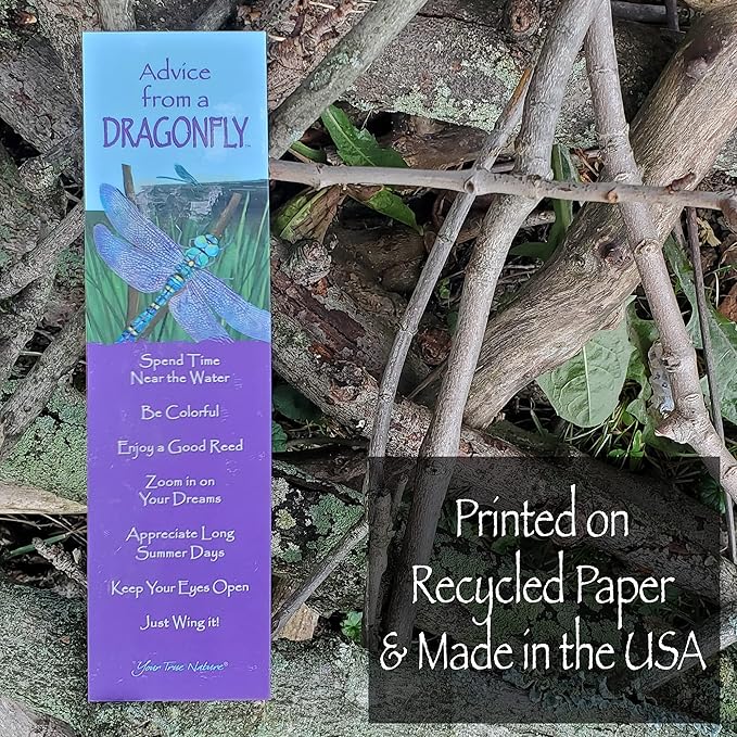 Advice from Nature 3 Bookmark Manly Set, Laminated with Glossy Finish, Printed on Recycled Paper - Campfire, Trout, River (AMBM-MAN)