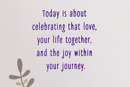 Hallmark Anniversary Greeting Card for a Couple (Birds and Flowers)