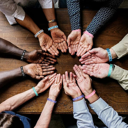 6PCS WWJD Bracelet for Women Men, Christian Gifts Wristbands, WWJD Rubber Bracelets - What Would Jesus Do Silicone Bracelet