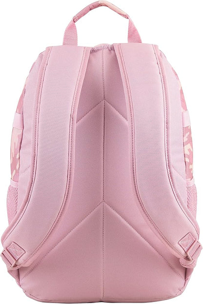 FUEL Hiking Backpack for Women Men Terra Sport, Travel, College, Gym, Work with Laptop Sleeve, Bungee, 18 Inches, Pink Camouflage