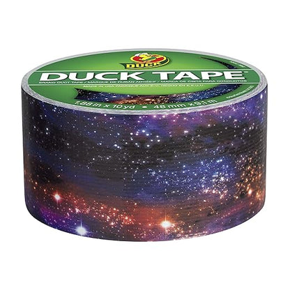 Duck Brand Printed Duct Tape Single Roll, Galaxy (283039)