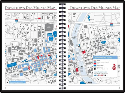2025 Datebook & City Themed Planner – Resource Guide with Daily, Weekly & Monthly Views – 3-Year Reference Calendar - Multi-Purpose Travel Notebook Guide & Adventure Diary (Des Moines '25)