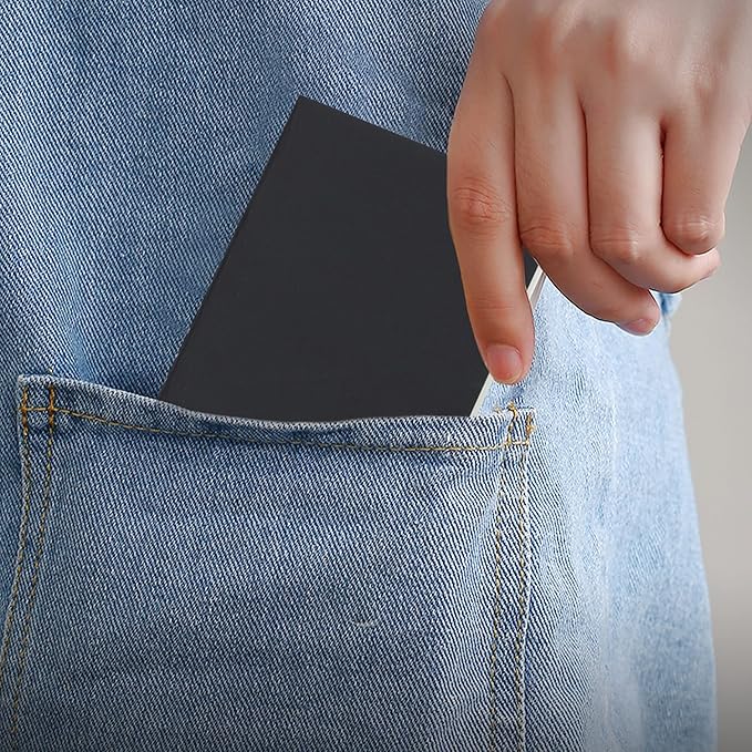 TWONE Pocket Notebook, 6 Pack Softcover Mini Notebooks 3.5" x 5.5" Black Notebook Small Memo Notepad for Men Women Kids Traveler Author, 30 Sheets,60 Blank Pages