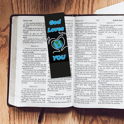 Children and Youth Bookmark, God Loves You, John 3:16, Pack of 25, Handouts for Classroom, Sunday School, and Bible Study