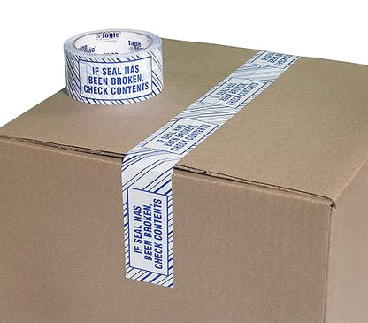 Aviditi Tape Logic, If Seal Has Been Printed Security Packing Tape, 3 Inch x 110 Yards, 2.5 Mil Thick, for Identification of Tampered Packages (24 Rolls)