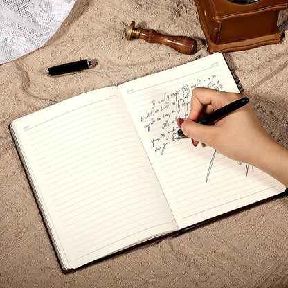 Leather Journal for Men Soft Cover 256 Pages Lined Journals for Writing A5 Lion Journaling Notebooks Vintage Travel Inspirational Diary, 5.7" x 8.3", Brown