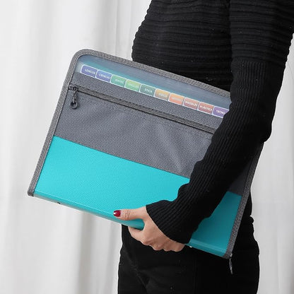 Mr. Pen- Accordion File Organizer, 13 Pockets, Green, Document Organizer, Expanding File Folder Organizer, Accordion Folders for Documents, Accordian Folder, Accordian File Organizer