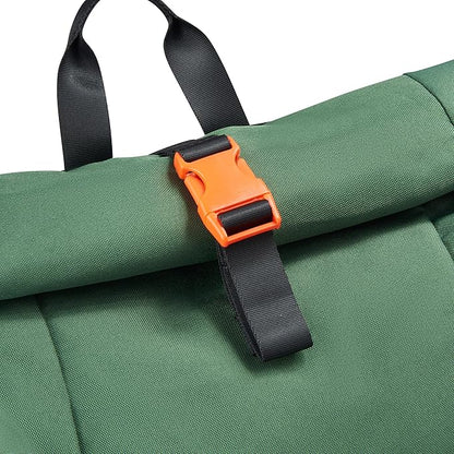 Jeep JS016D Rolltop Travel Backpack, Green, 17" Laptop