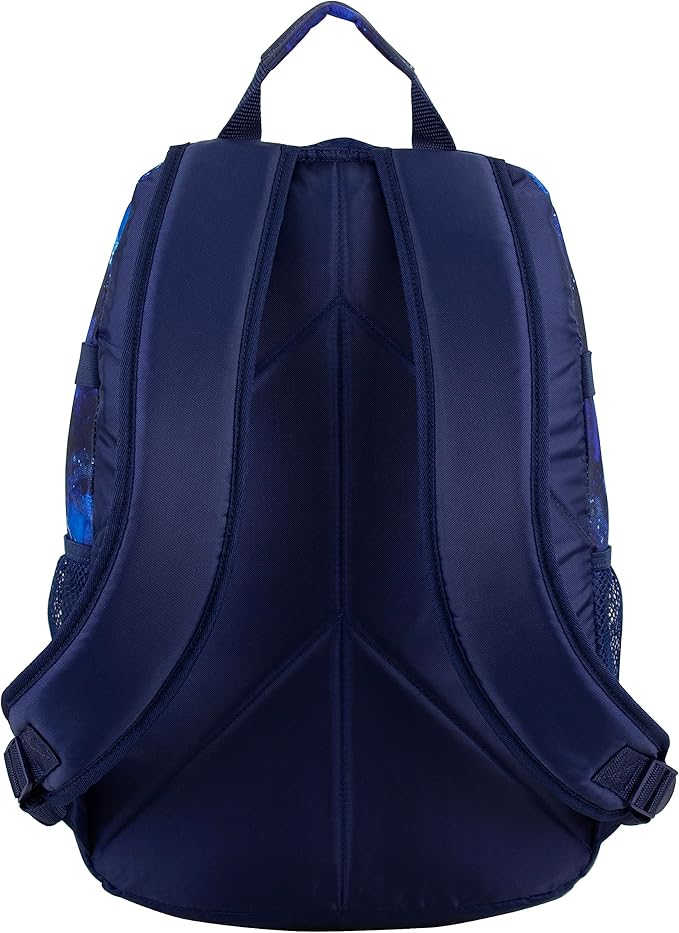 FUEL Hiking Backpack for Women Men Terra Sport, Travel, College, Gym, Work with Laptop Sleeve, Bungee, 18 Inches, Dark Blue Galaxy