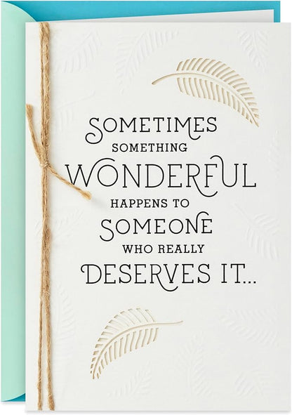 Hallmark Congratulations Card or Graduation Card (Fern Pattern)