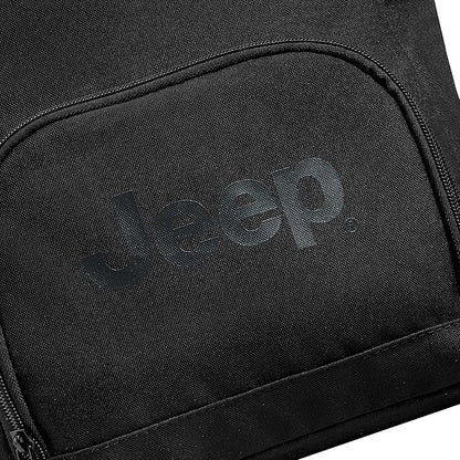 Jeep JS016D Rolltop Travel Backpack, Black, 17" Laptop