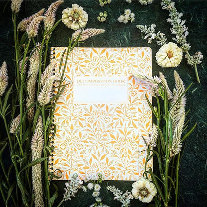 Decomposition Fields of Plenty College Ruled Spiral Notebook - 9.75 x 7.5 Journal with 160 Lined Pages - 100% Recycled Paper - Cute Notebooks for School Supplies, Home & Office - Made in USA