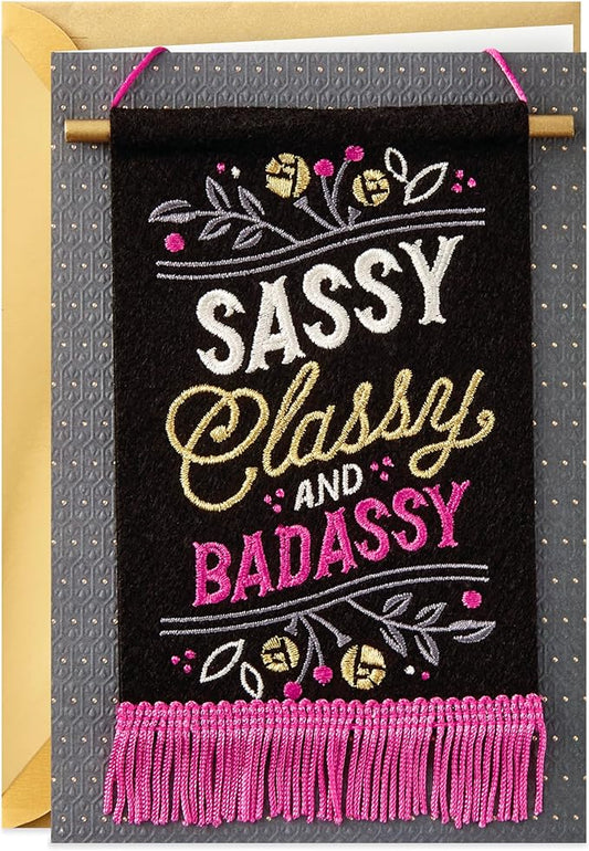 Hallmark Signature Birthday Card for Her (Sassy and Classy Flag)