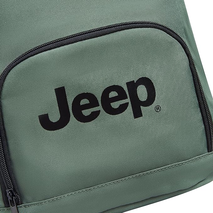 Jeep JS016D Rolltop Travel Backpack, Grey, 17" Laptop