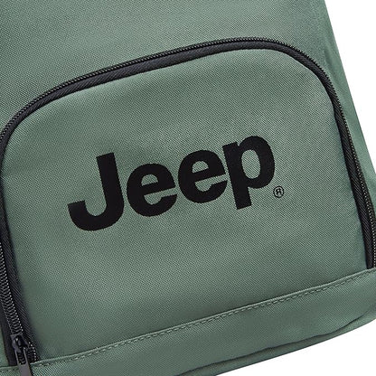 Jeep JS016D Rolltop Travel Backpack, Grey, 17" Laptop