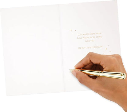 Hallmark Signature Wood Anniversary Card (Where We've Been, Where We're Going)