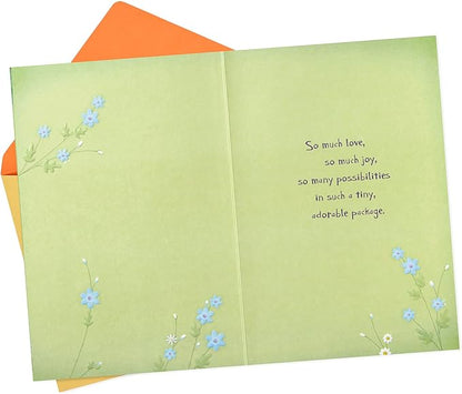 Hallmark Baby Shower Card for New Parents (Animals in the Woods) Welcome New Baby, Congratulations, Gender Reveal