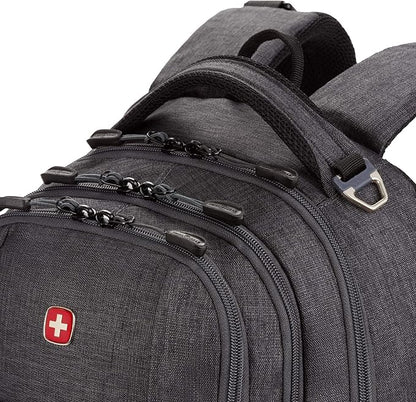 SwissGear Cecil 5505 Laptop Backpack, Charcoal, 18-Inch